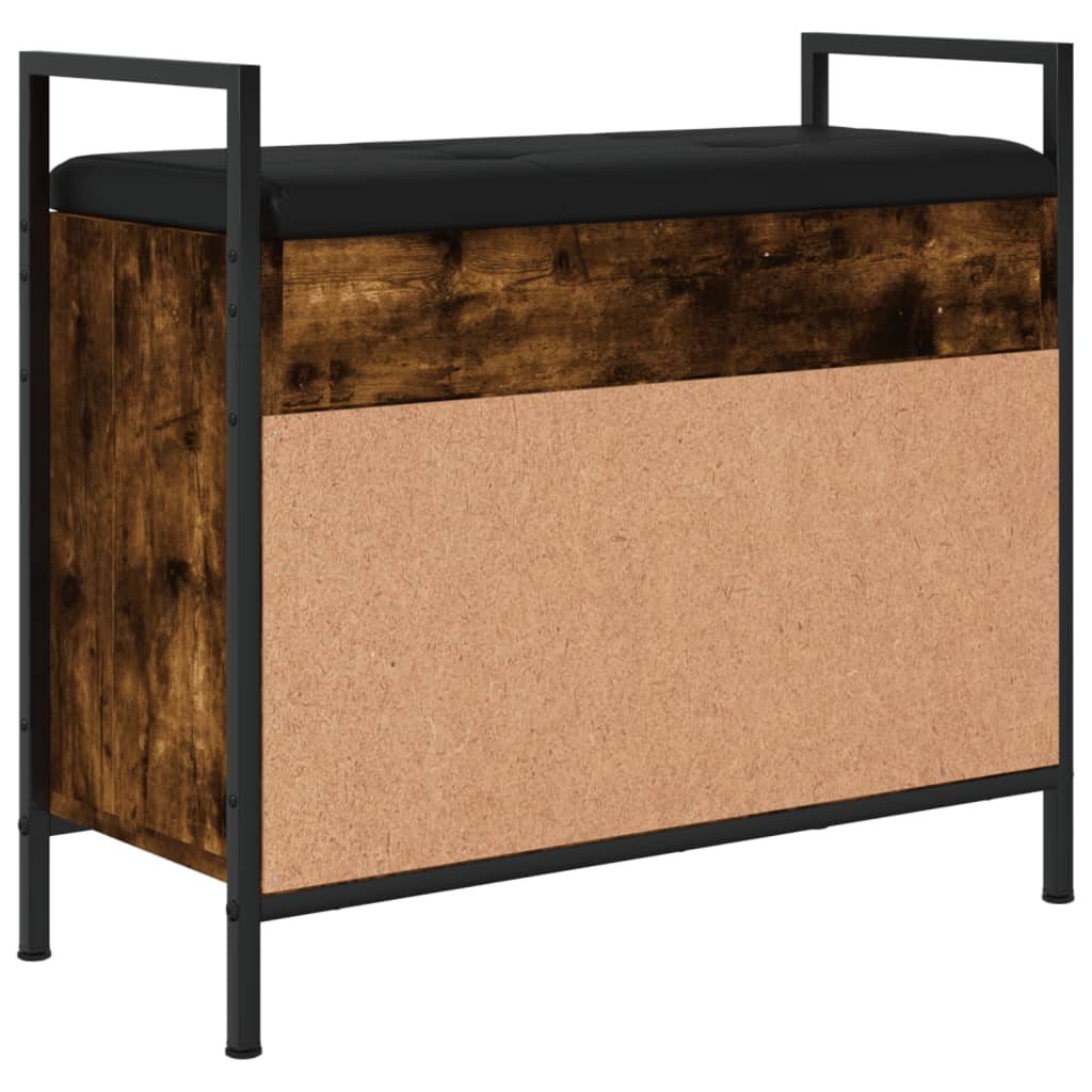 vidaXL Παπουτσοθήκη Καπνιστή Δρυς 65,5x32x57,5 εκ. Επεξεργασμένο Ξύλο