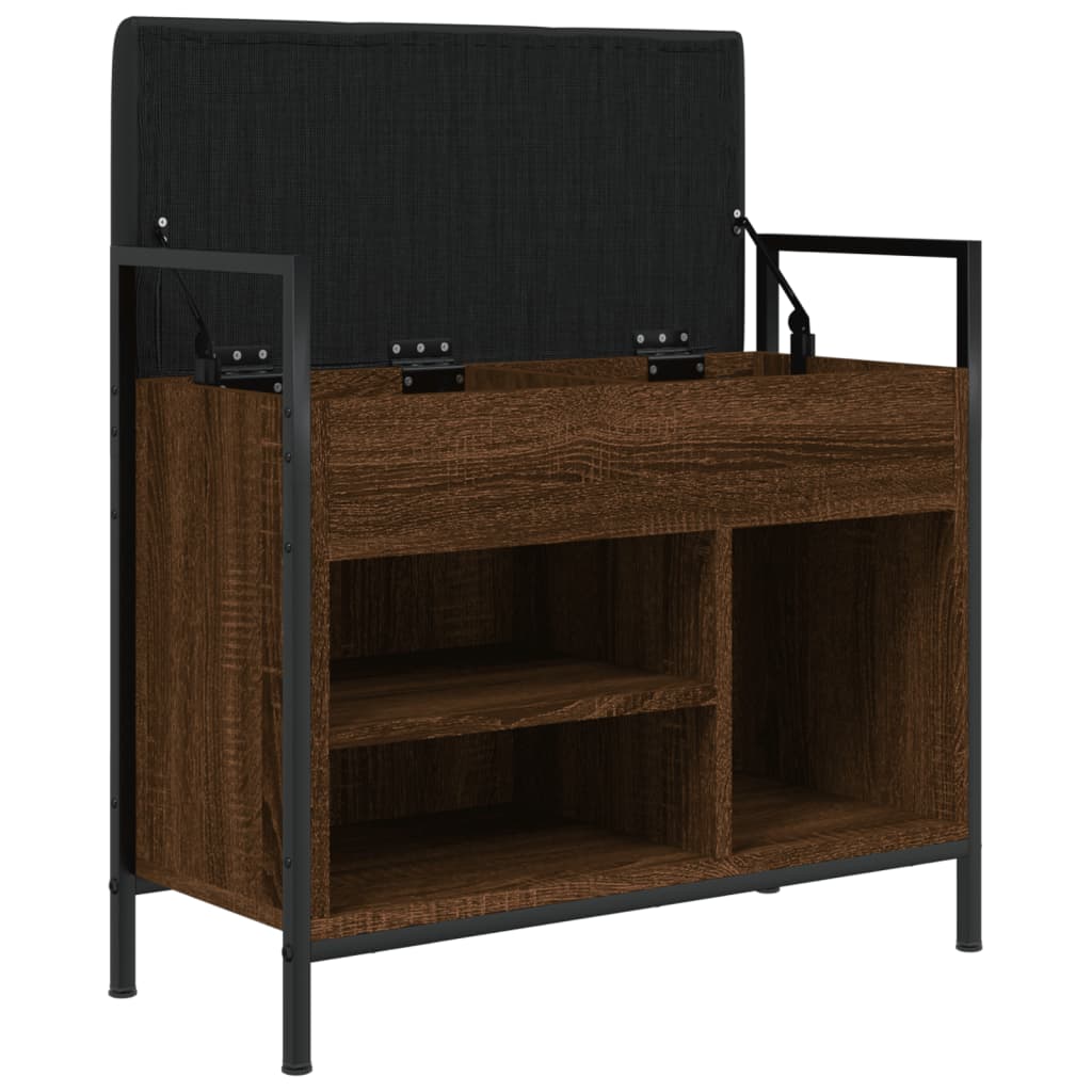 vidaXL Παπουτσοθήκη Καφέ Δρυς 65,5x32x57,5 εκ. από Επεξεργασμένο Ξύλο