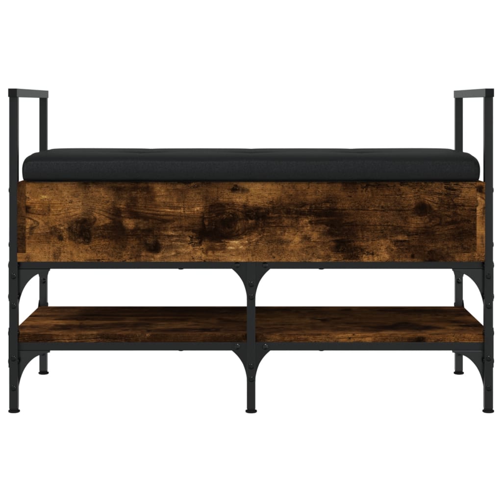 vidaXL Παπουτσοθήκη Καπνιστή Δρυς 85,5x42x57,5 εκ. Επεξεργασμένο Ξύλο