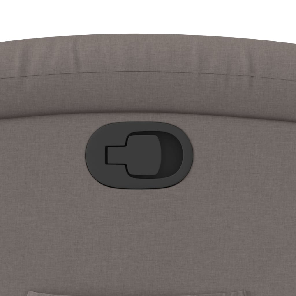 vidaXL Πολυθρόνα Ανακλινόμενη με Ανύψωση Χρώμα Taupe Υφασμάτινη