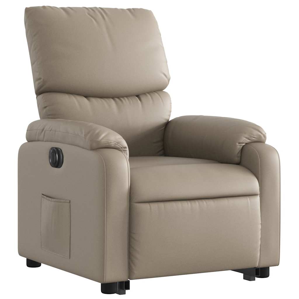 vidaXL Πολυθρόνα Ηλεκ.Ανακλινόμενη με Ανύψωση Συνθ. Δέρμα