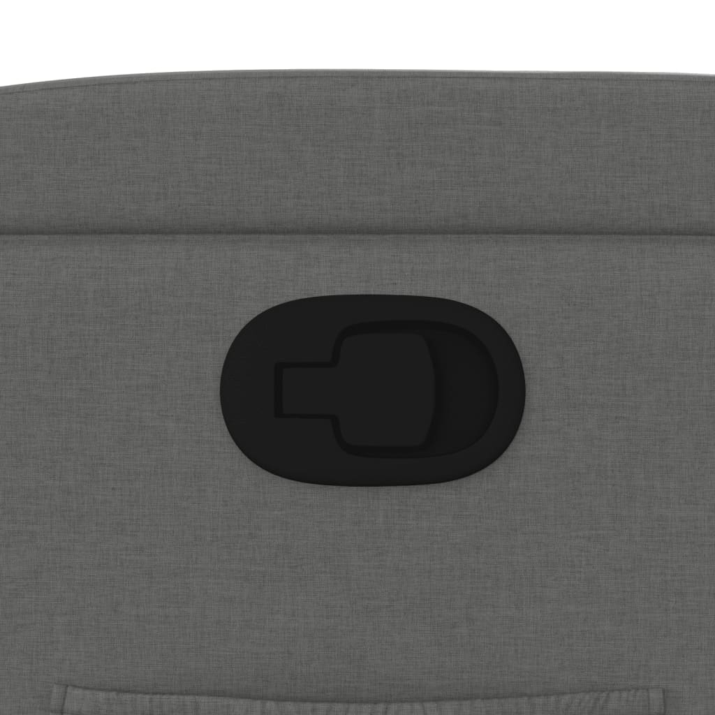 vidaXL Πολυθρόνα με Ανακλινόμενη Πόρτα Σκούρο Γκρι Υφασμάτινη