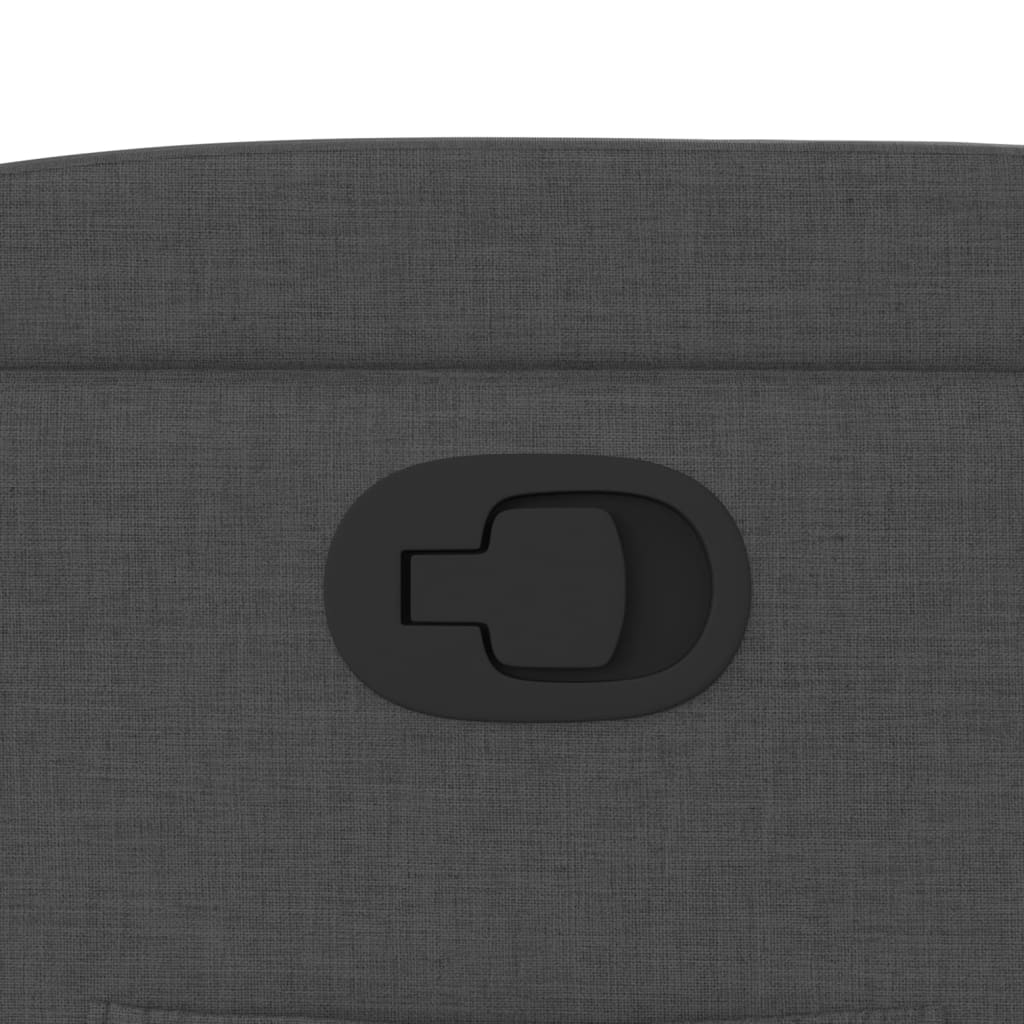 vidaXL Πολυθρόνα με Ανακλινόμενη Πόρτα Σκούρο Γκρι Υφασμάτινη