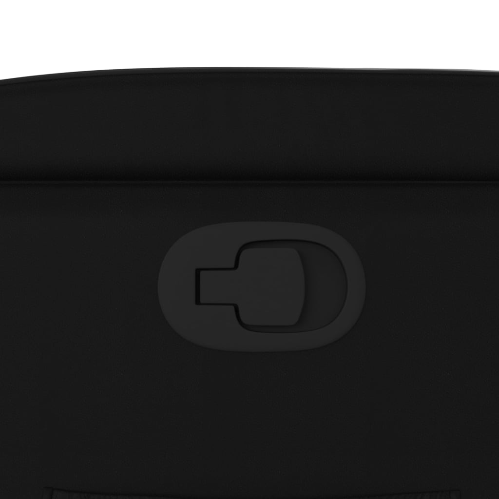 vidaXL Πολυθρόνα με Ανακλινόμενη Πόρτα Μαύρη από Συνθετικό Δέρμα