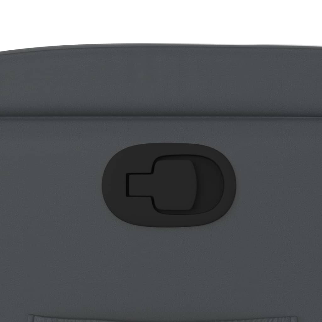 vidaXL Πολυθρόνα με Ανακλινόμενη Πόρτα Γκρι από Συνθετικό Δέρμα