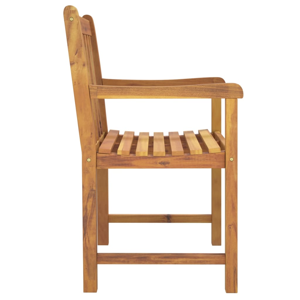 vidaXL Καρέκλες Κήπου 4 τεμ. 56 x 55,5 x 90 εκ. από Μασίφ Ξύλο Ακακίας