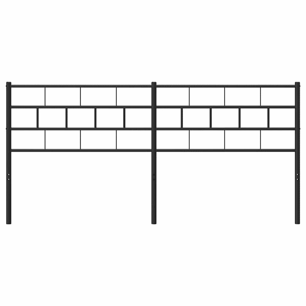 vidaXL Κεφαλάρι Μαύρο 180 εκ. Μεταλλικό