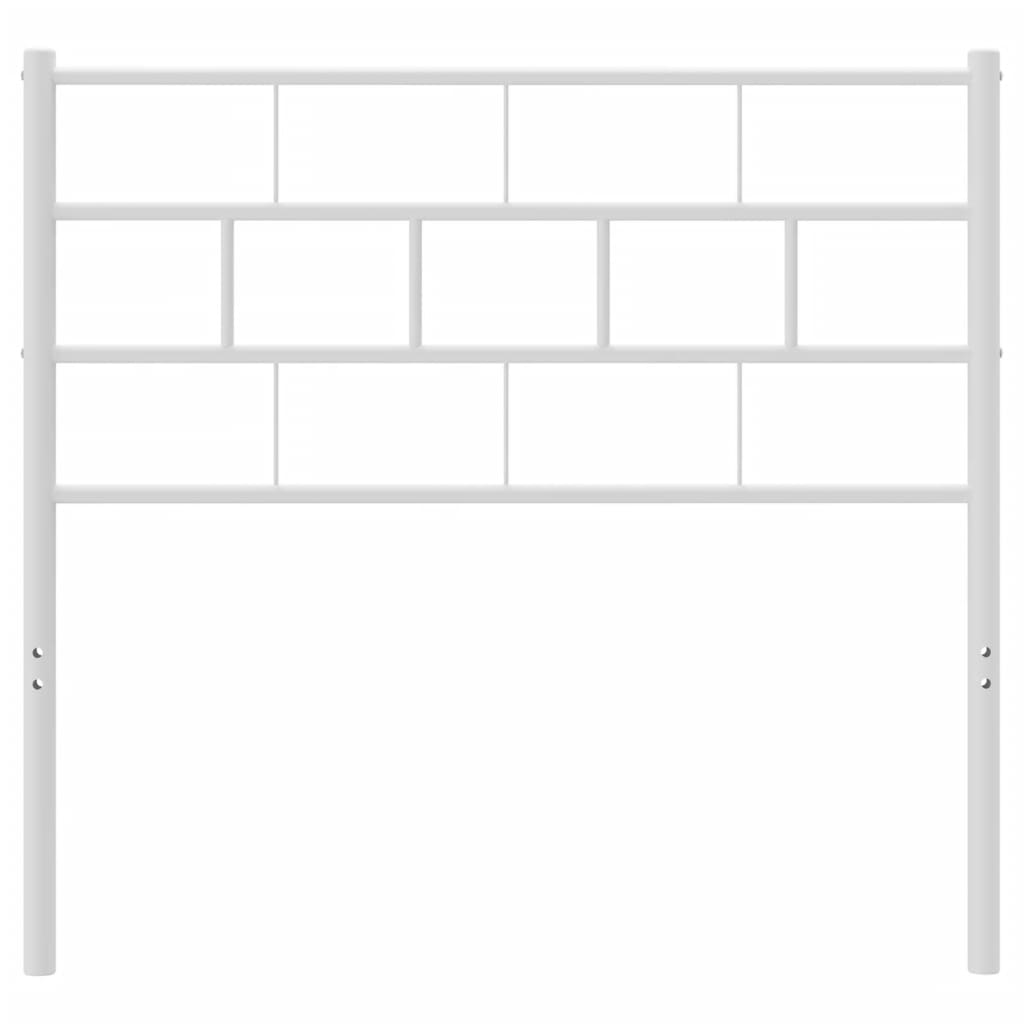 vidaXL Κεφαλάρι Λευκό 75 εκ. Μεταλλικό