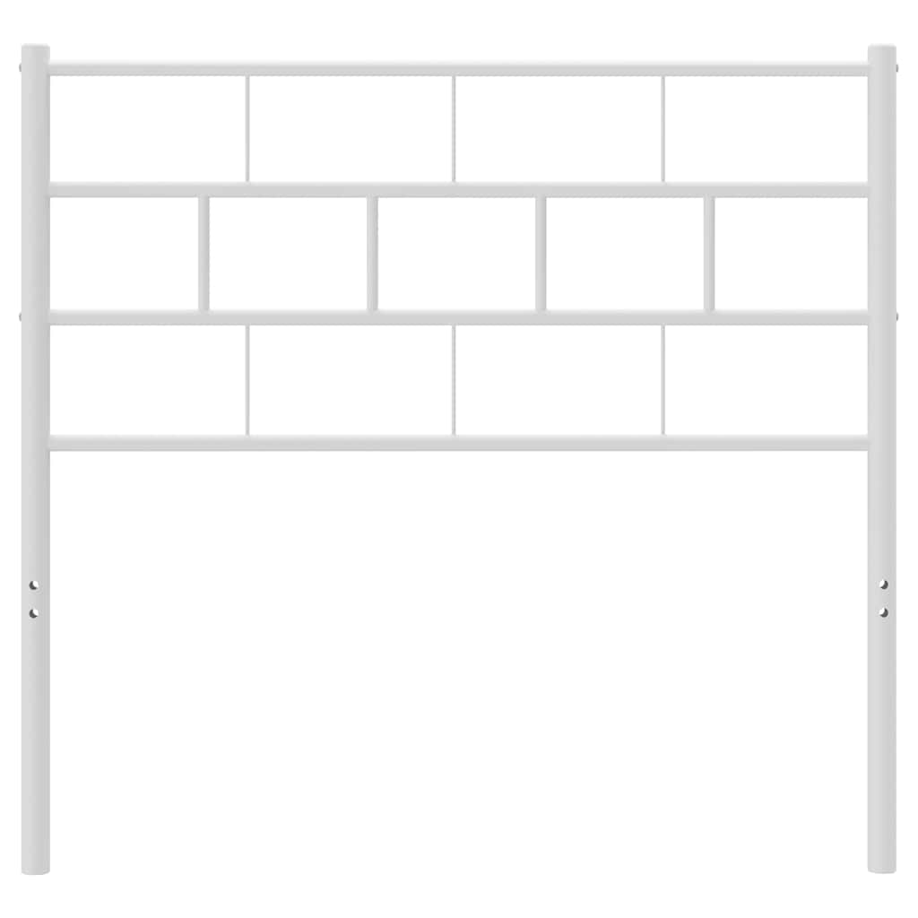 vidaXL Κεφαλάρι Λευκό 100 εκ. Μεταλλικό