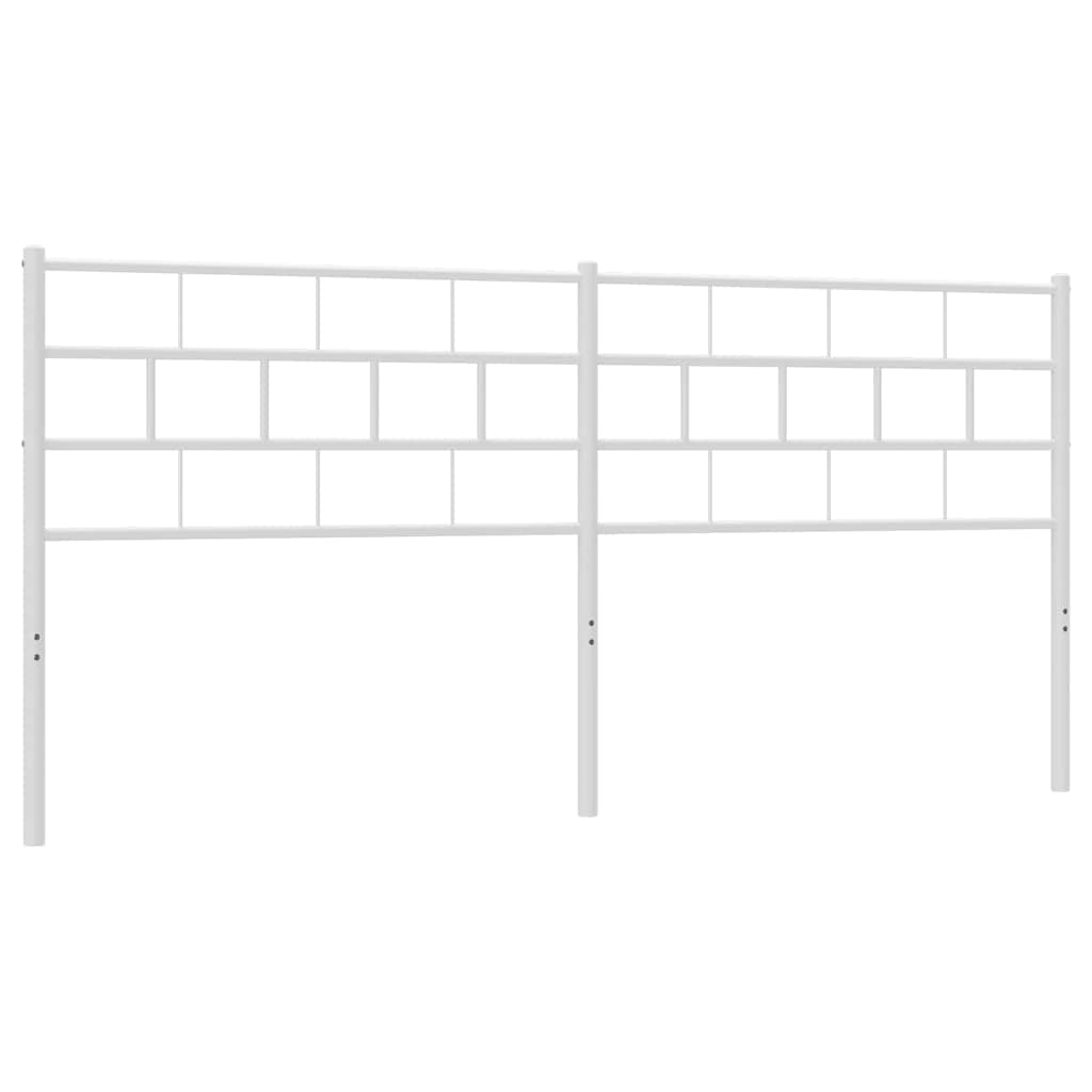 vidaXL Κεφαλάρι Λευκό 180 εκ. Μεταλλικό