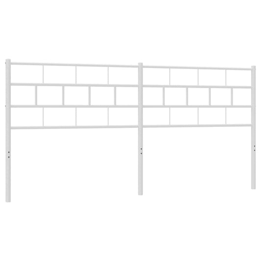 vidaXL Κεφαλάρι Λευκό 180 εκ. Μεταλλικό