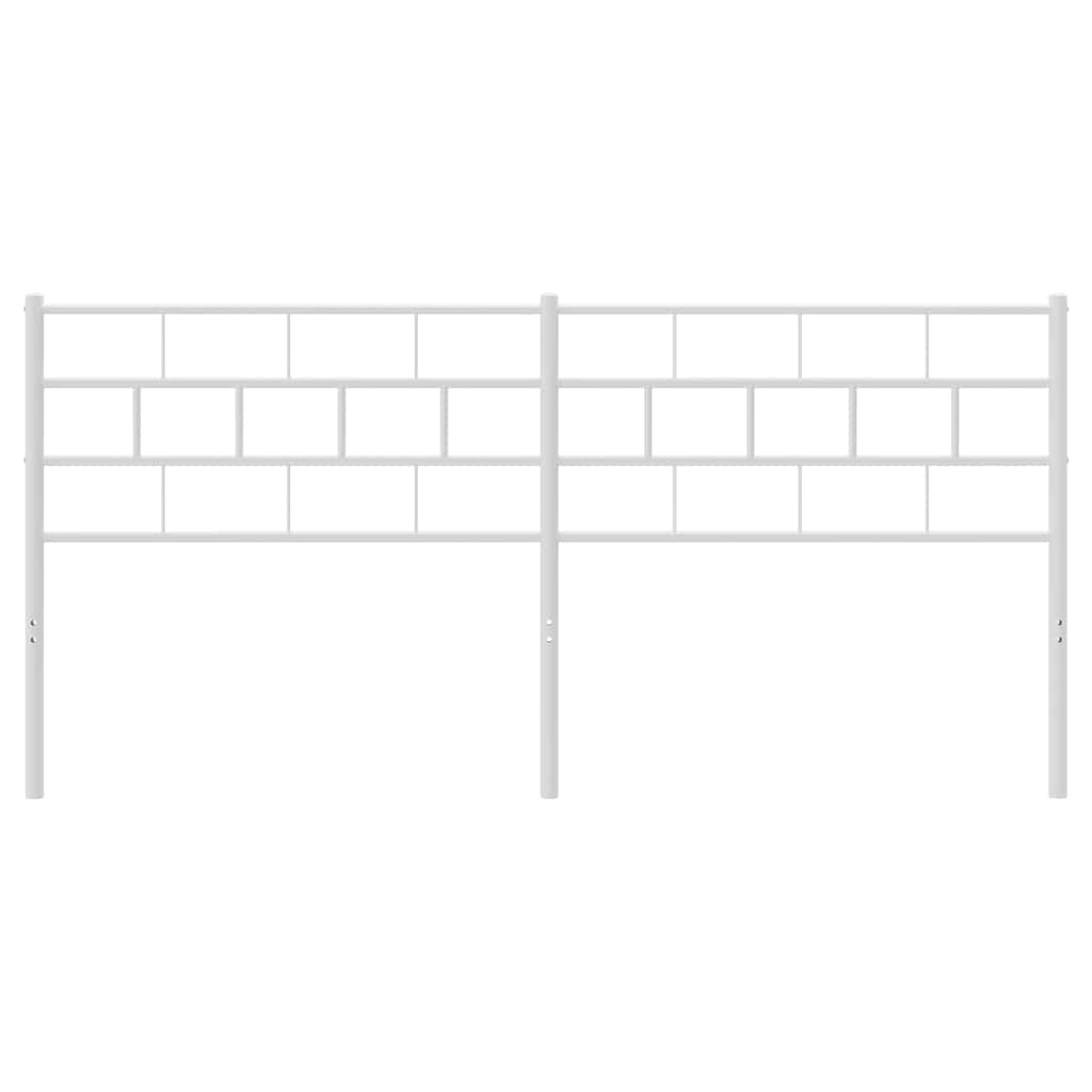 vidaXL Κεφαλάρι Λευκό 180 εκ. Μεταλλικό