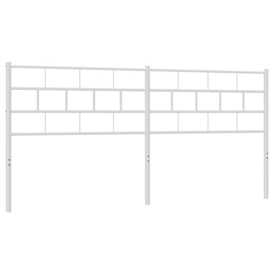 vidaXL Κεφαλάρι Λευκό 193 εκ. Μεταλλικό