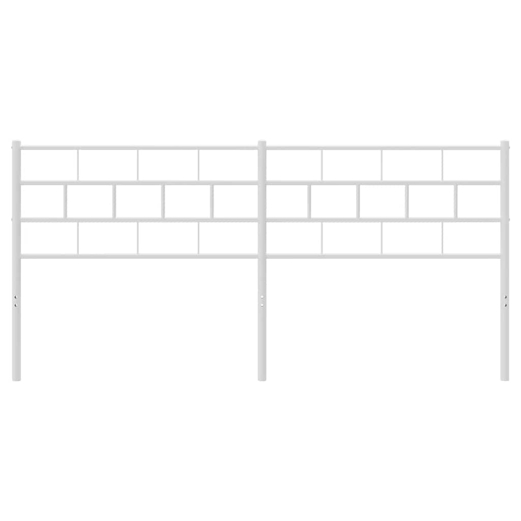 vidaXL Κεφαλάρι Λευκό 193 εκ. Μεταλλικό