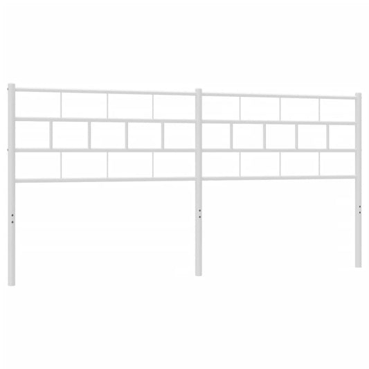 vidaXL Κεφαλάρι Λευκό 200 εκ. Μεταλλικό