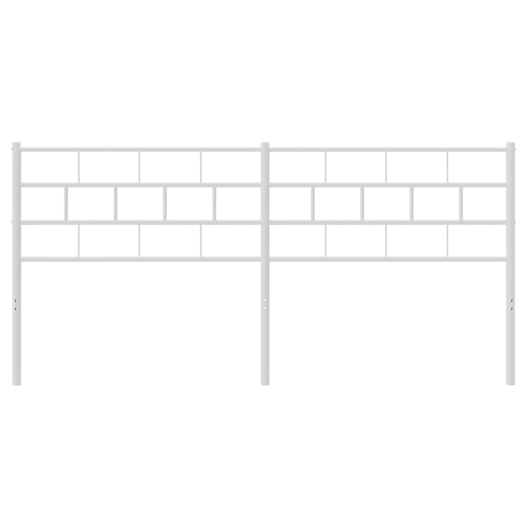 vidaXL Κεφαλάρι Λευκό 200 εκ. Μεταλλικό