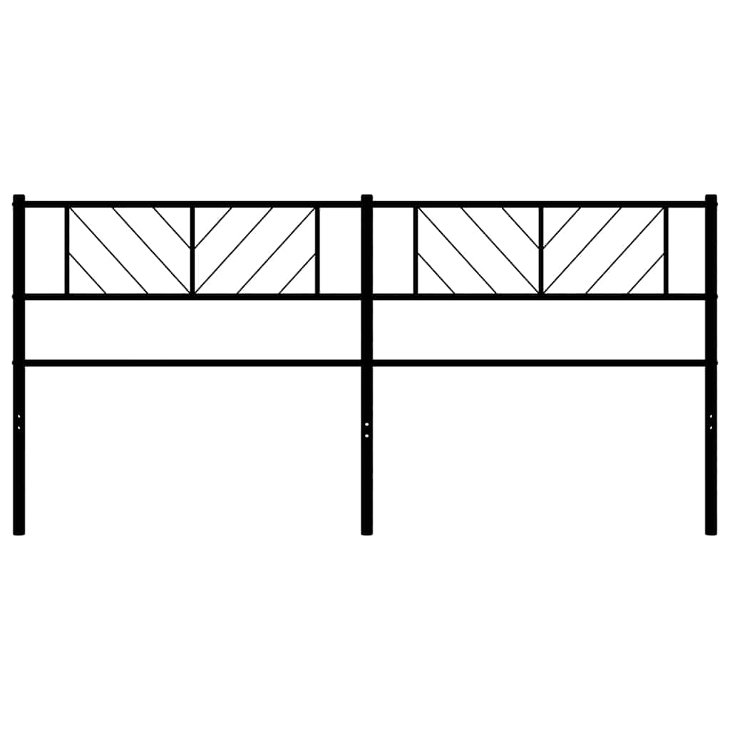 vidaXL Κεφαλάρι Μαύρο 193 εκ. Μεταλλικό