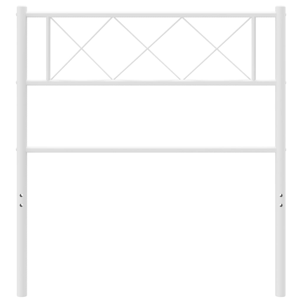 vidaXL Κεφαλάρι Λευκό 75 εκ. Μεταλλικό