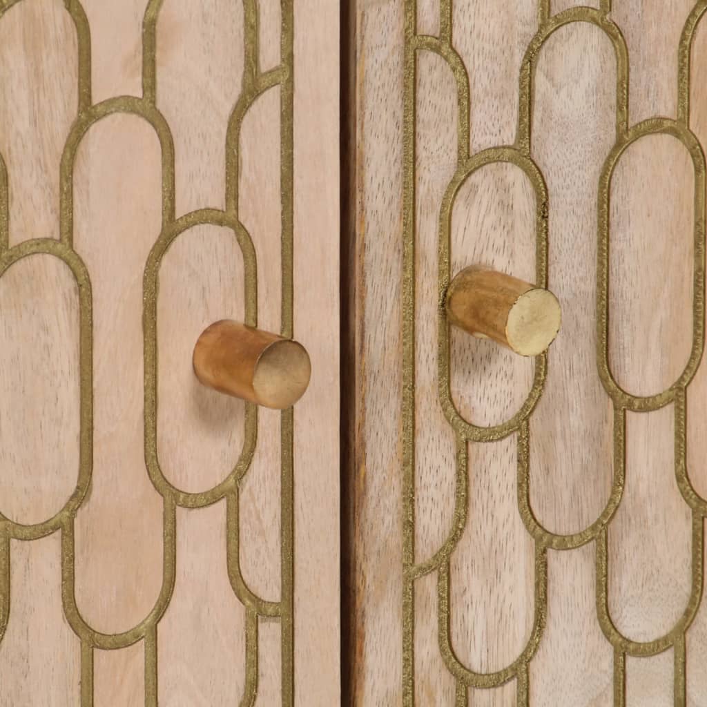 vidaXL Βοηθητικά Ντουλάπια 3 Τεμ. 60x33x75 εκ. από Μασίφ Ξύλο Μάνγκο