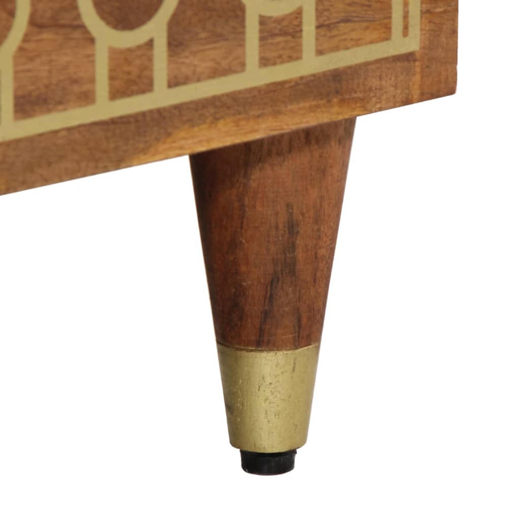 vidaXL Βοηθητικά Ντουλάπια 2 Τεμ. 60x33x75 εκ. από Μασίφ Ξύλο Μάνγκο