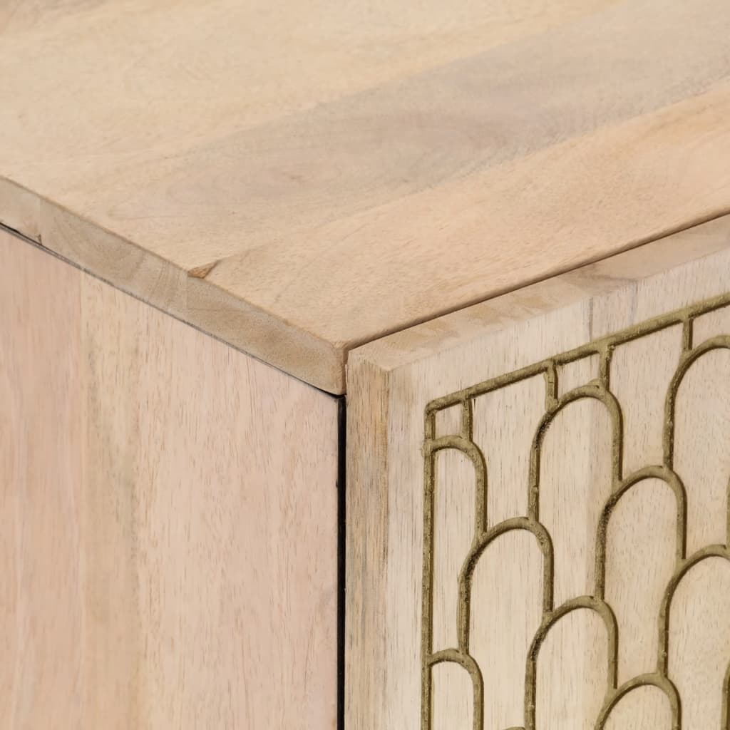 vidaXL Έπιπλα Μπάνιου Σετ 3 Τεμαχίων από Μασίφ Ξύλο Μάνγκο