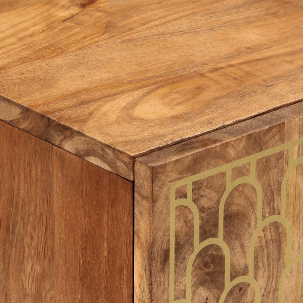 vidaXL Έπιπλα Μπάνιου Σετ 2 Τεμαχίων από Μασίφ Ξύλο Μάνγκο