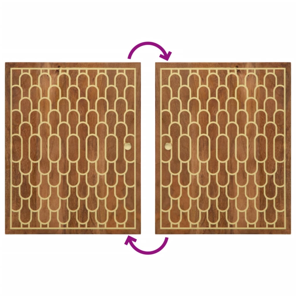 vidaXL Έπιπλα Μπάνιου Σετ 4 Τεμαχίων από Μασίφ Ξύλο Μάνγκο