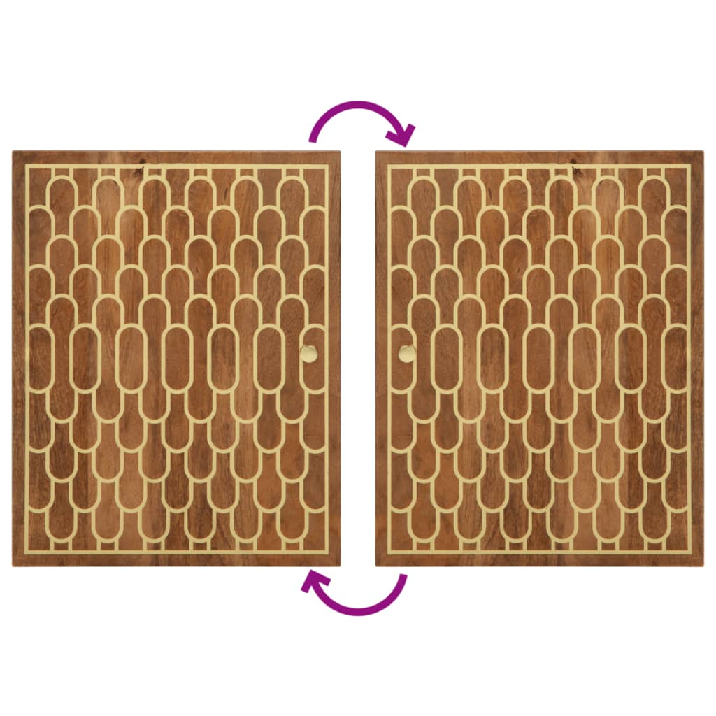 vidaXL Έπιπλα Μπάνιου Σετ 5 Τεμαχίων από Μασίφ Ξύλο Μάνγκο