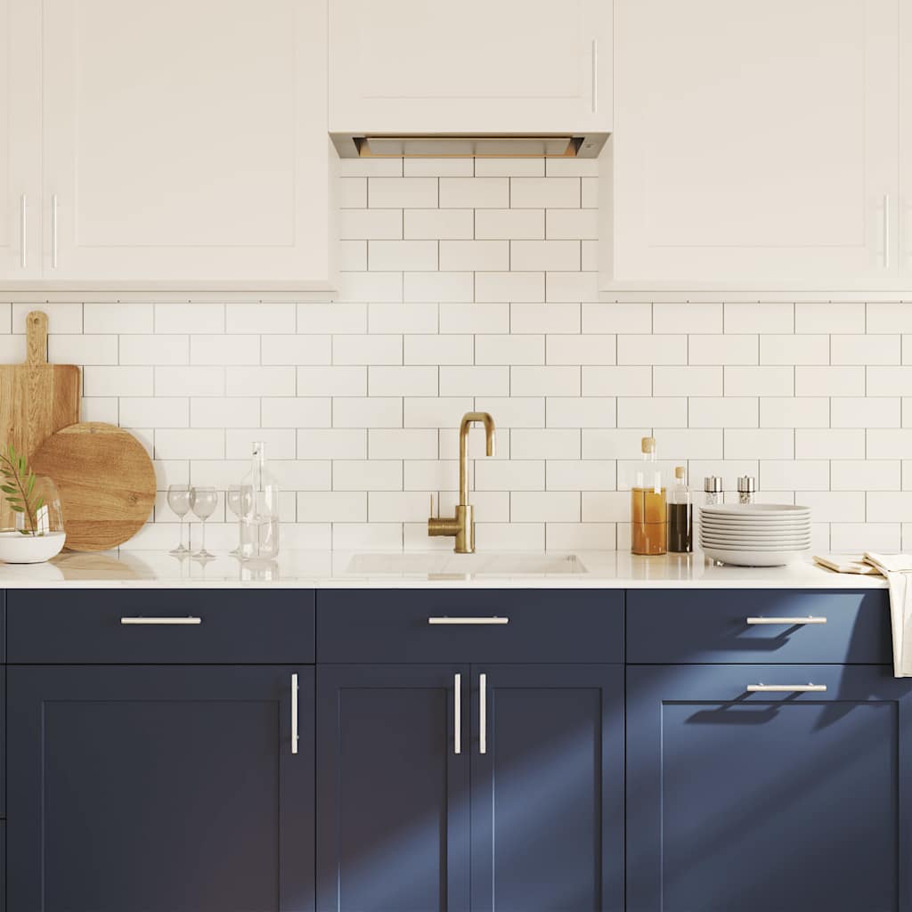 vidaXL Λαβές Ντουλαπιών 10 τεμ. Ασημί 96 χιλ. από Ανοξείδωτο Ατσάλι