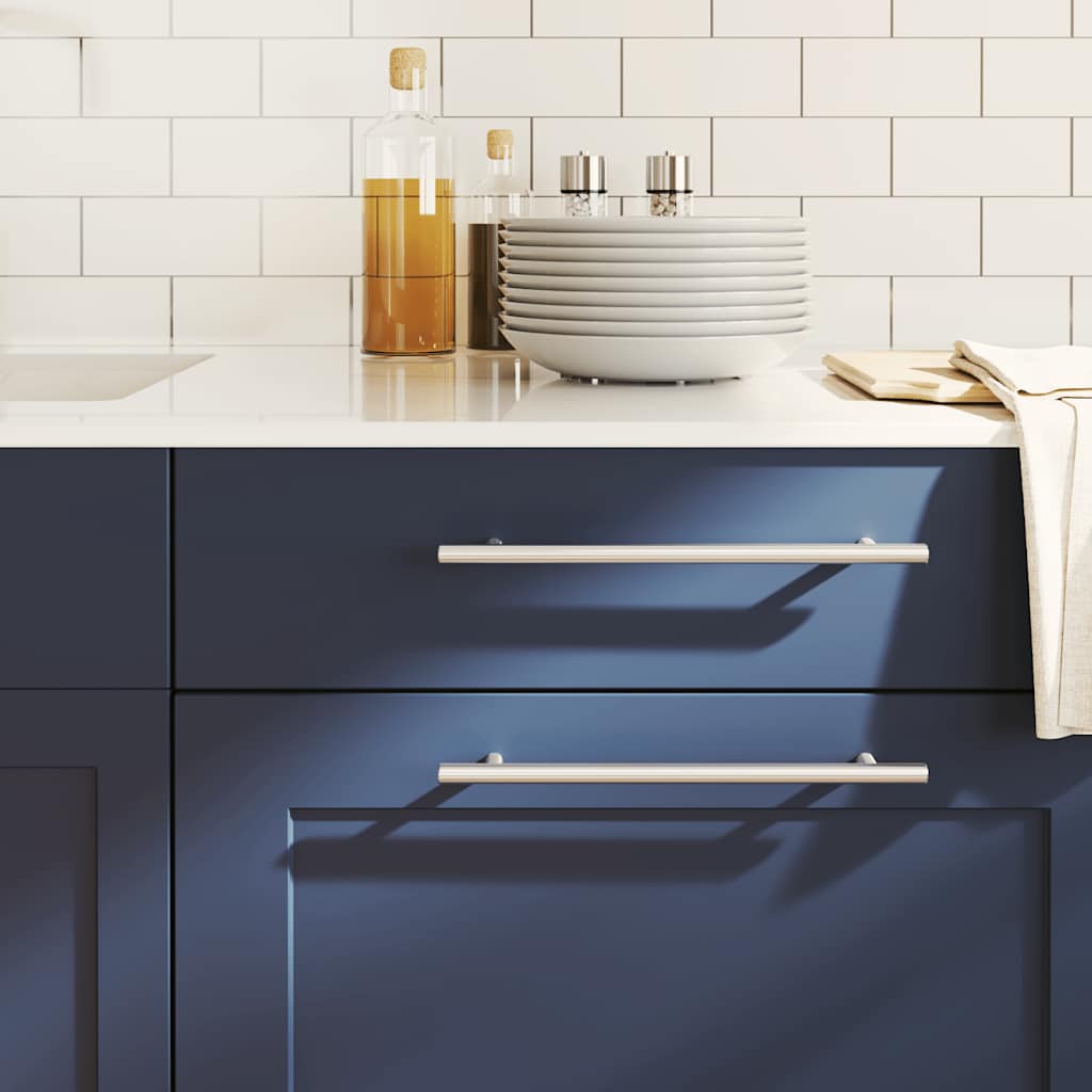 vidaXL Λαβές Ντουλαπιών 5 τεμ. Ασημί 224 χιλ. από Ανοξείδωτο Ατσάλι