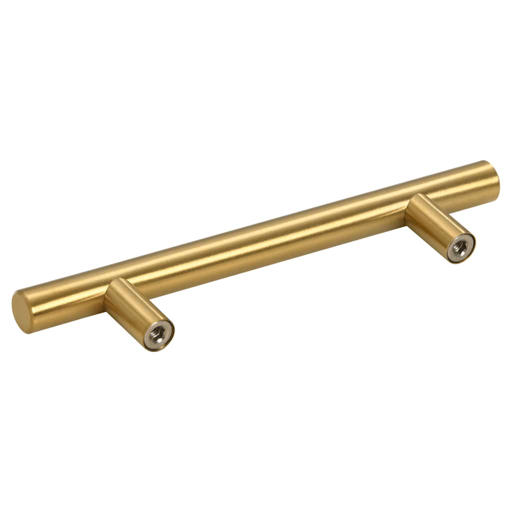 vidaXL Λαβές Ντουλαπιών 10 τεμ. Χρυσές 96 χιλ. από Ανοξείδωτο Ατσάλι