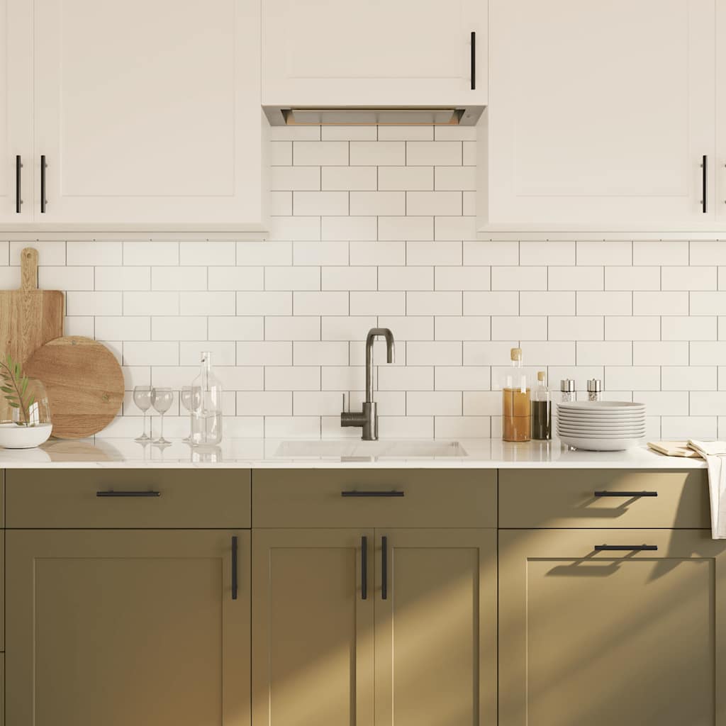 vidaXL Λαβές Ντουλαπιών 10 τεμ. Μαύρες 96 χιλ. από Ανοξείδωτο Ατσάλι