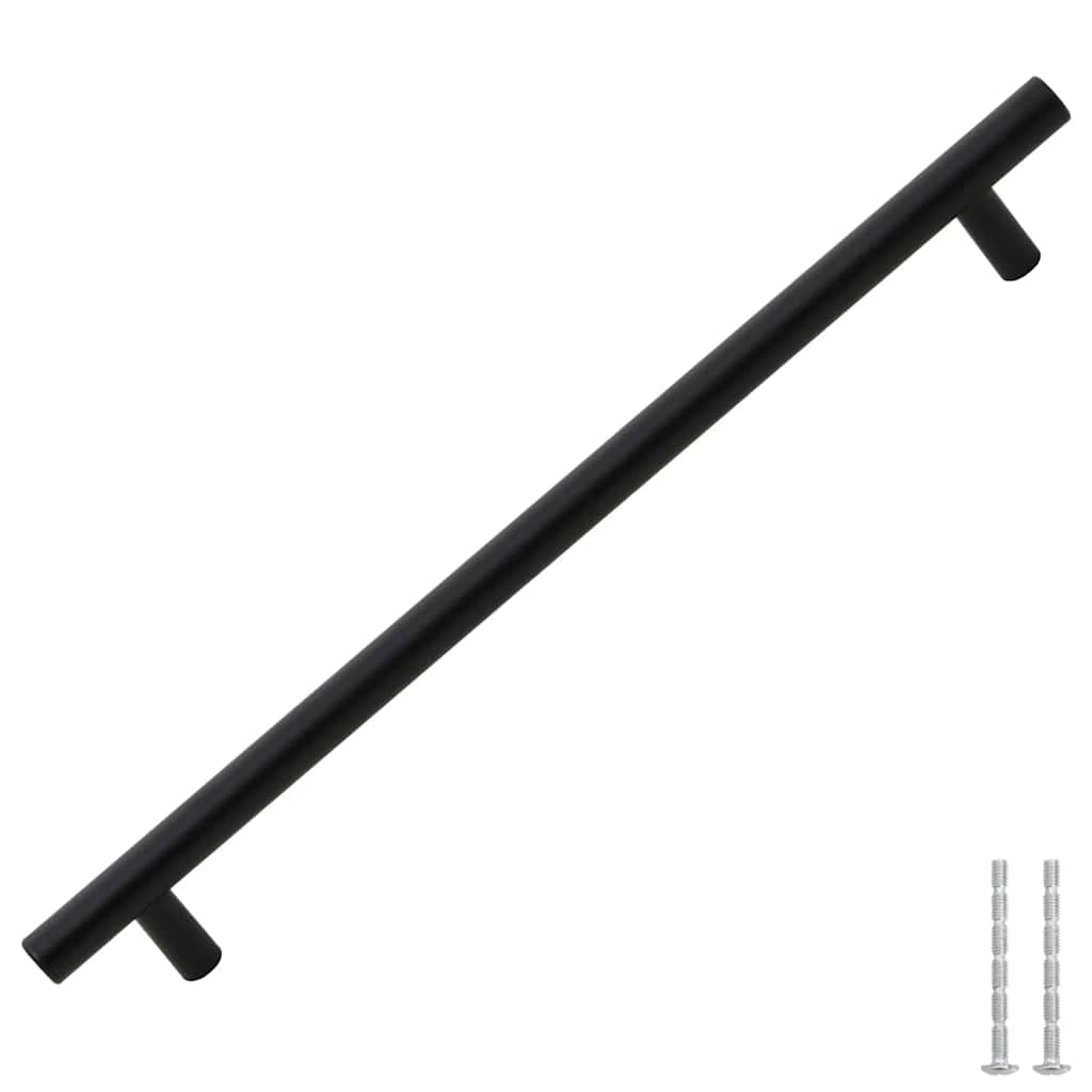 vidaXL Λαβές Ντουλαπιών 5 τεμ. Μαύρες 224 χιλ. από Ανοξείδωτο Ατσάλι