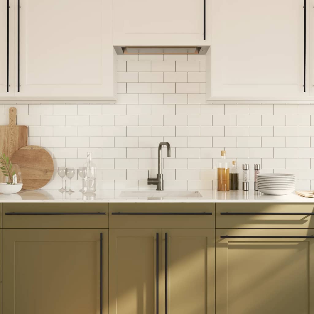 vidaXL Λαβές Ντουλαπιών 5 τεμ. Μαύρες 480 χιλ. από Ανοξείδωτο Ατσάλι