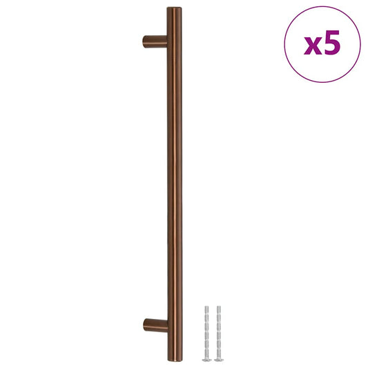 vidaXL Λαβές Ντουλαπιών 5 τεμ. Μπρονζέ 224 χιλ. από Ανοξείδωτο Ατσάλι