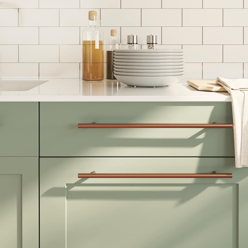 vidaXL Λαβές Ντουλαπιών 5 τεμ. Μπρονζέ 320 χιλ. από Ανοξείδωτο Ατσάλι