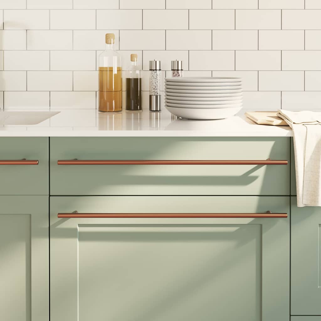 vidaXL Λαβές Ντουλαπιών 5 τεμ. Μπρονζέ 480 χιλ. από Ανοξείδωτο Ατσάλι