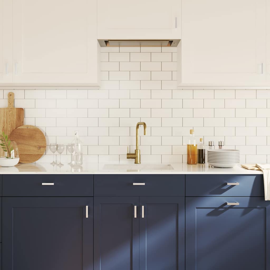 vidaXL Λαβές Ντουλαπιών 10 τεμ. Ασημί 64 χιλ. από Ανοξείδωτο Ατσάλι