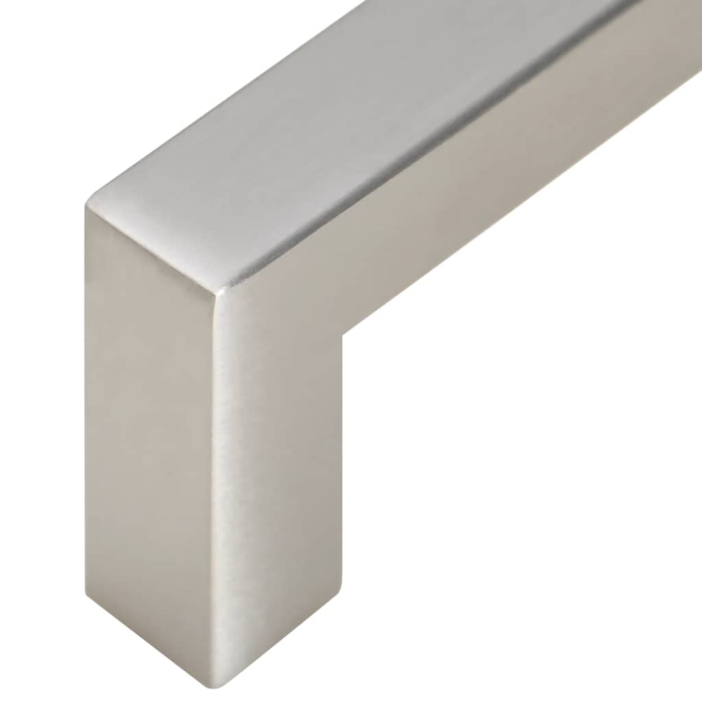 vidaXL Λαβές Ντουλαπιών 10 τεμ. Ασημί 128 χιλ. από Ανοξείδωτο Ατσάλι