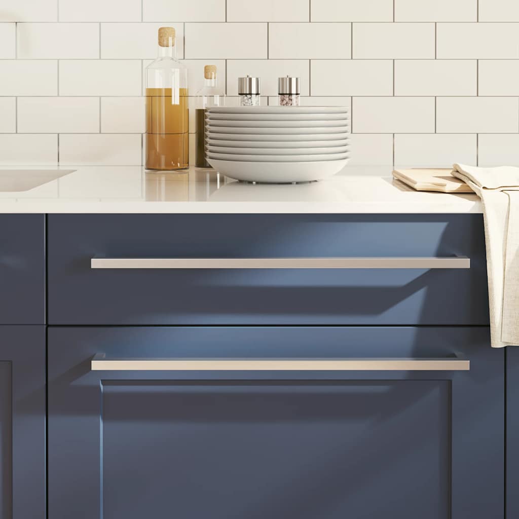 vidaXL Λαβές Ντουλαπιών 5 τεμ. Ασημί 480 χιλ. από Ανοξείδωτο Ατσάλι