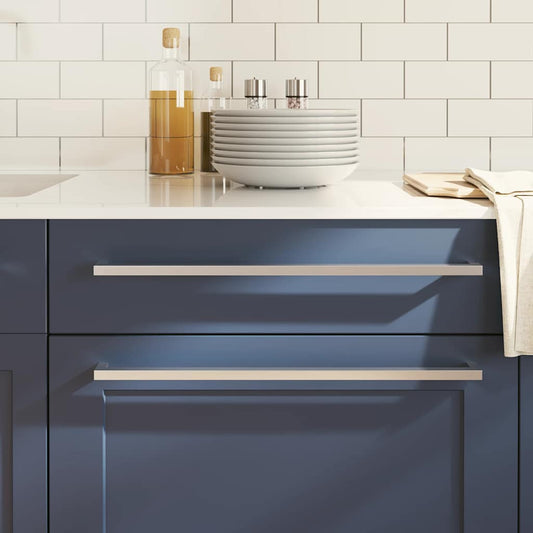 vidaXL Λαβές Ντουλαπιών 5 τεμ. Ασημί 480 χιλ. από Ανοξείδωτο Ατσάλι