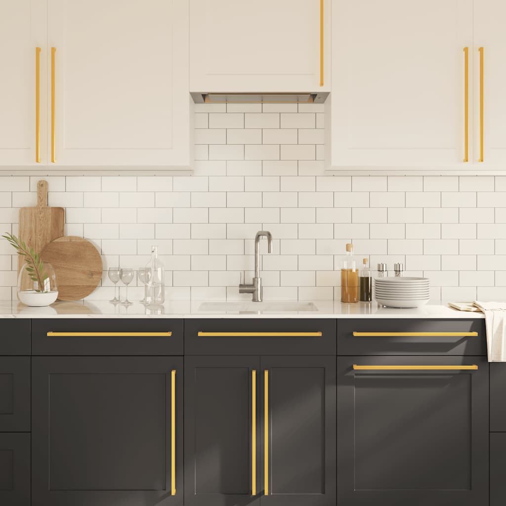 vidaXL Λαβές Ντουλαπιών 5 τεμ. Χρυσές 480 χιλ. από Ανοξείδωτο Ατσάλι