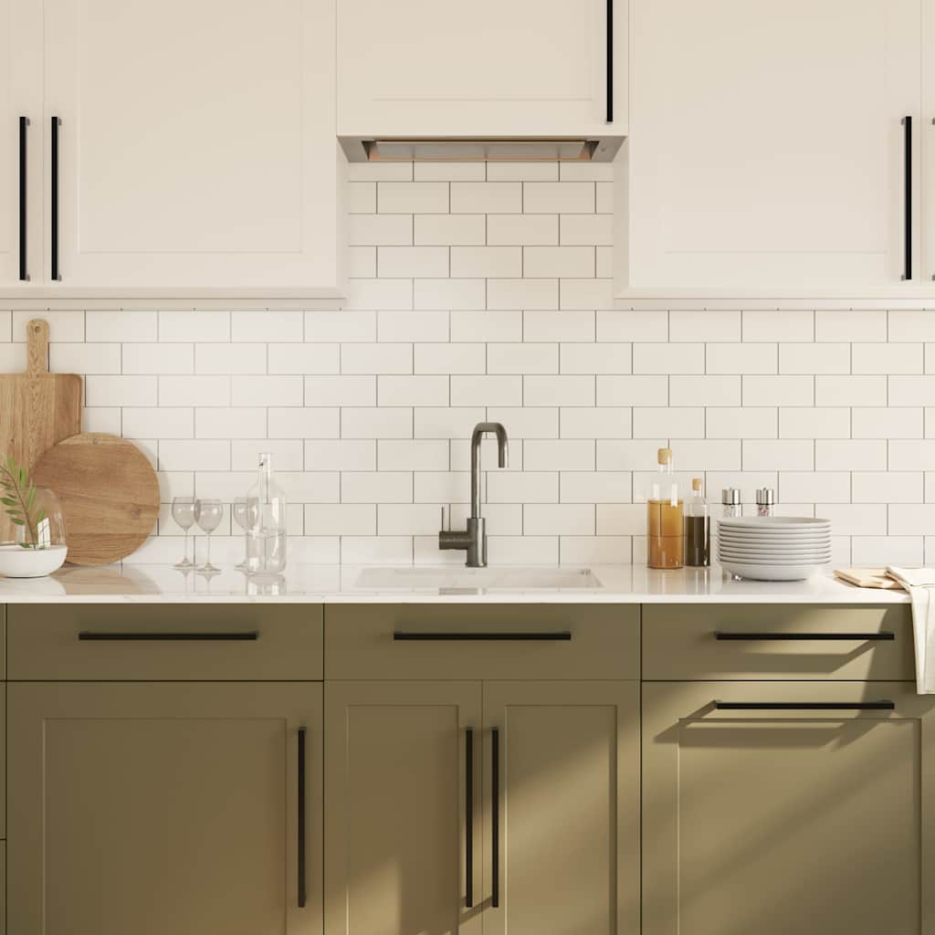 vidaXL Λαβές Ντουλαπιών 5 τεμ. Μαύρες 320 χιλ. από Ανοξείδωτο Ατσάλι