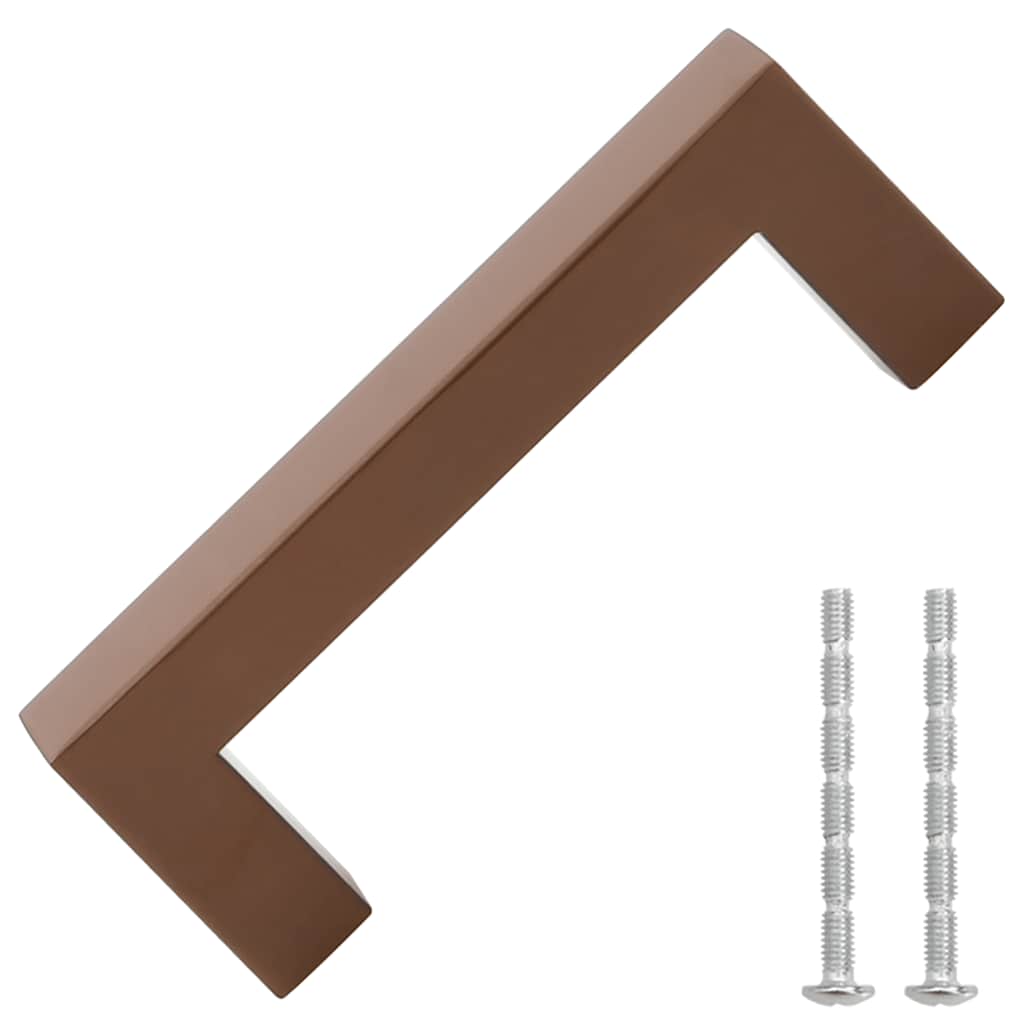 vidaXL Λαβές Ντουλαπιών 10 τεμ. Μπρονζέ 96 χιλ. από Ανοξείδωτο Ατσάλι