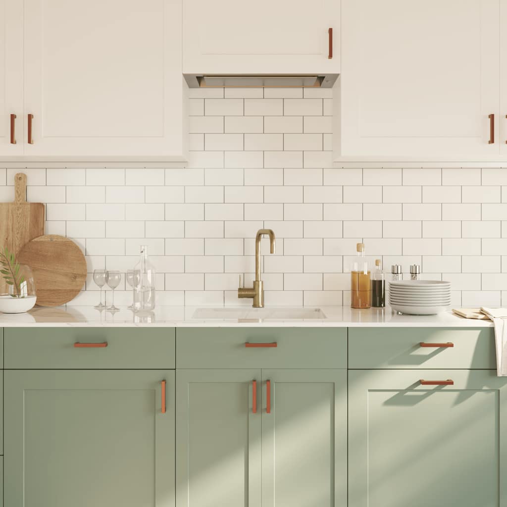 vidaXL Λαβές Ντουλαπιών 10 τεμ. Μπρονζέ 96 χιλ. από Ανοξείδωτο Ατσάλι