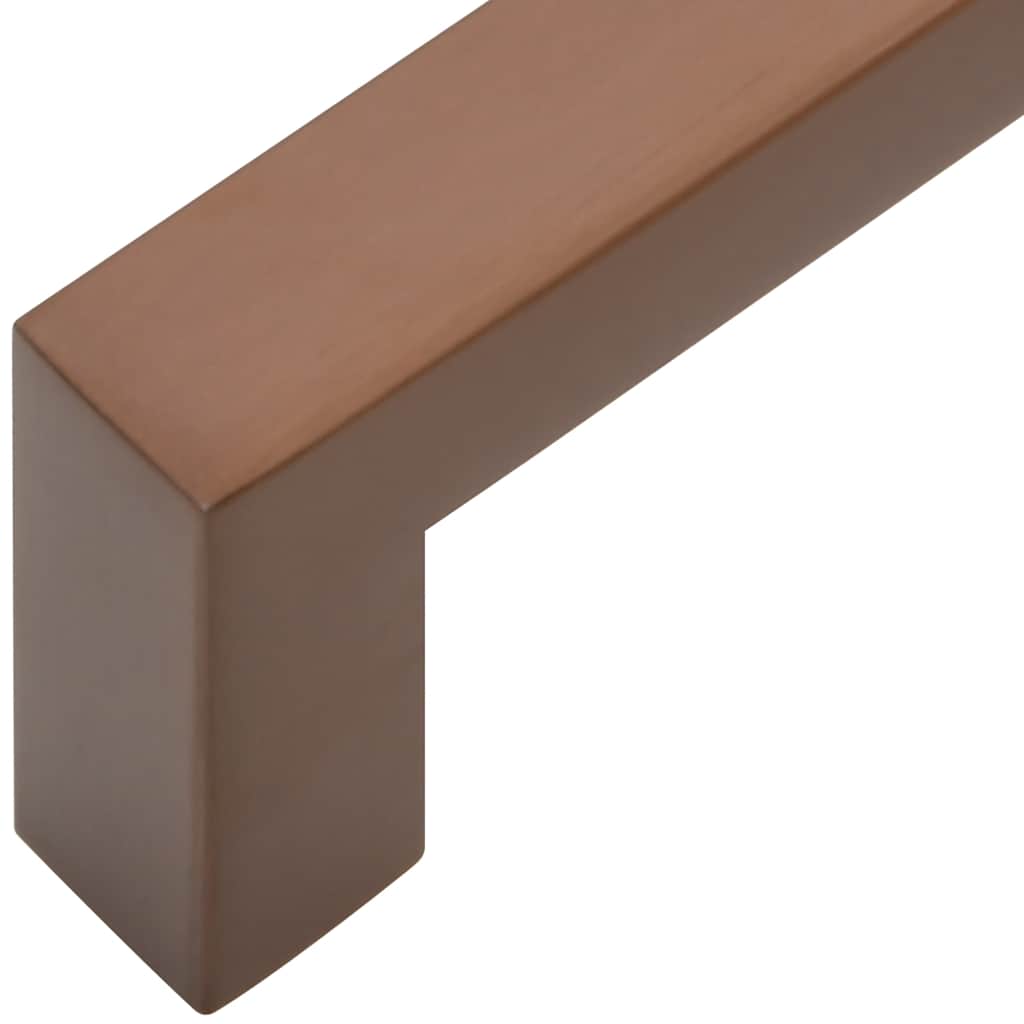 vidaXL Λαβές Ντουλαπιών 10 τεμ. Μπρονζέ 96 χιλ. από Ανοξείδωτο Ατσάλι