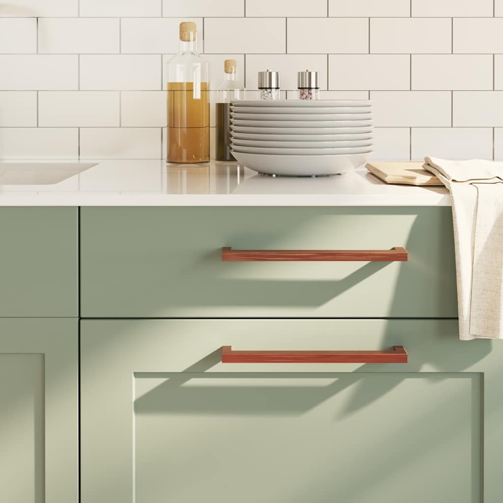 vidaXL Λαβές Ντουλαπιών 5 τεμ. Μπρονζέ 224 χιλ. από Ανοξείδωτο Ατσάλι