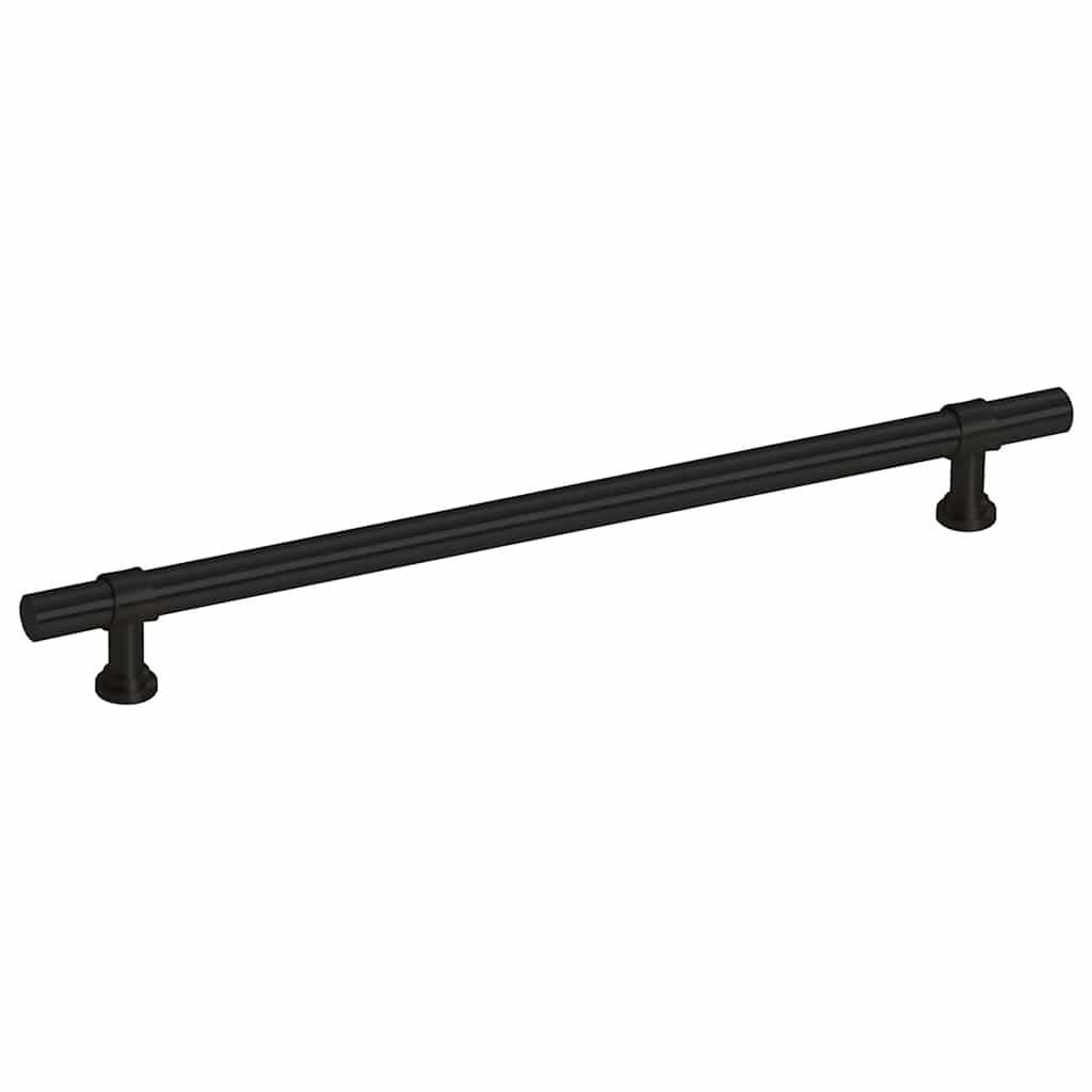 vidaXL Λαβές Ντουλαπιών 5 τεμ. Μαύρες 192 χιλ. από Ανοξείδωτο Ατσάλι