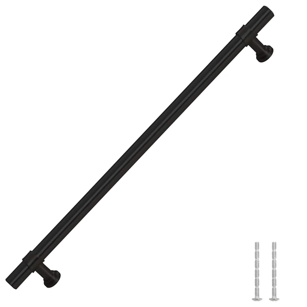 vidaXL Λαβές Ντουλαπιών 5 τεμ. Μαύρες 224 χιλ. από Ανοξείδωτο Ατσάλι