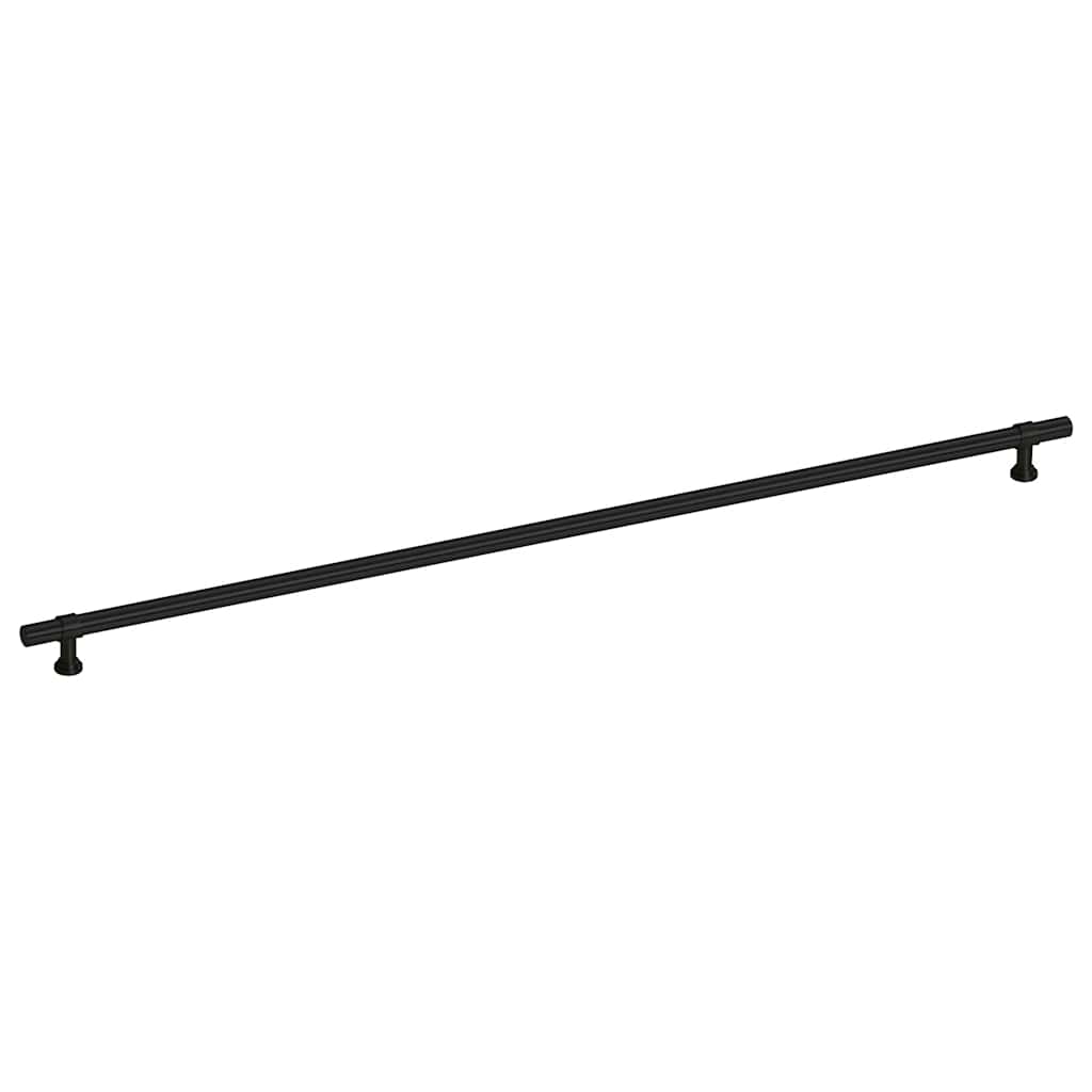 vidaXL Λαβές Ντουλαπιών 5 τεμ. Μαύρες 480 χιλ. από Ανοξείδωτο Ατσάλι